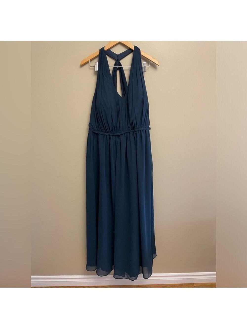 Azazie Bridesmaid Dress Navy Size A22